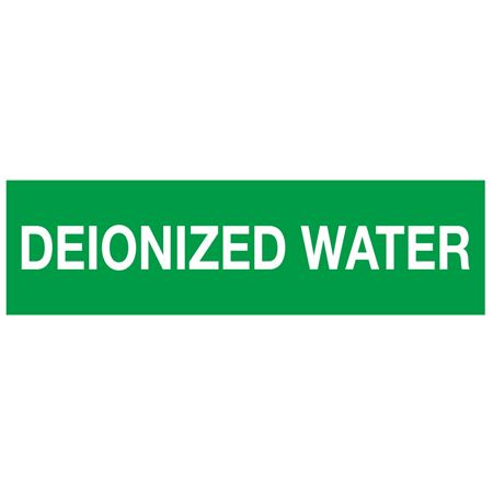 ANSI Pipe Marker - Deionized Water - PK/10